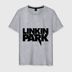 Футболка хлопковая мужская Linkin Park, цвет: меланж