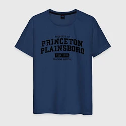 Футболка хлопковая мужская Princeton Plainsboro, цвет: тёмно-синий