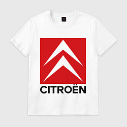Футболка хлопковая мужская Citroen, цвет: белый