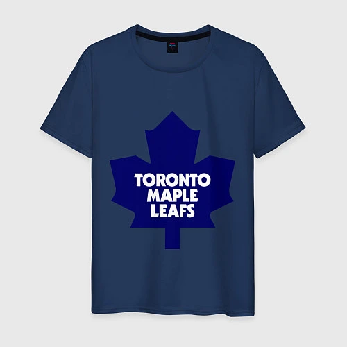 Мужская футболка Toronto Maple Leafs / Тёмно-синий – фото 1