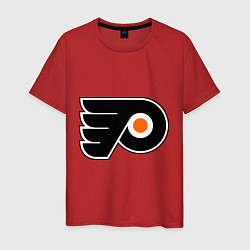 Футболка хлопковая мужская Philadelphia Flyers, цвет: красный