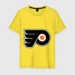 Футболка хлопковая мужская Philadelphia Flyers, цвет: желтый