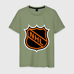 Футболка хлопковая мужская NHL, цвет: авокадо