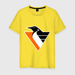 Футболка хлопковая мужская Pittsburgh Penguins, цвет: желтый