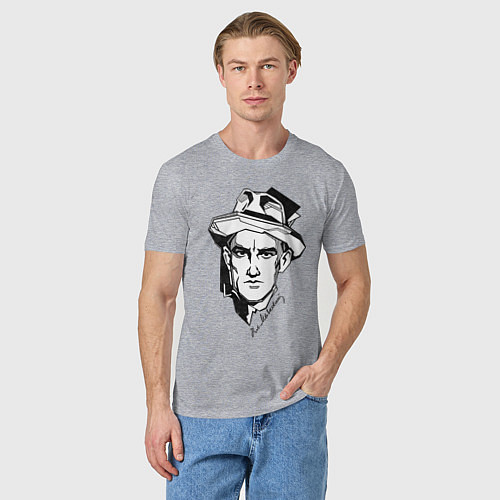Мужская футболка Маяковский / Меланж – фото 3