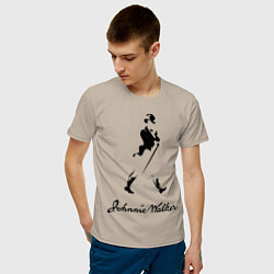 Футболка хлопковая мужская Johnnie Walker цвета миндальный — фото 2