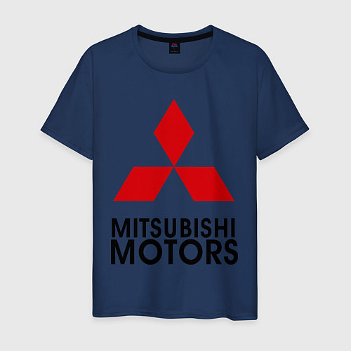 Мужская футболка Mitsubishi / Тёмно-синий – фото 1