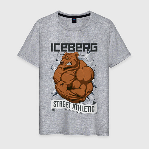 Мужская футболка Bear | Iceberg / Меланж – фото 1