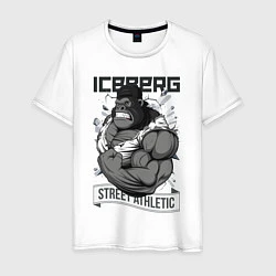 Футболка хлопковая мужская Gorilla | Iceberg, цвет: белый