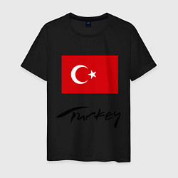 Футболка хлопковая мужская Turkey, цвет: черный