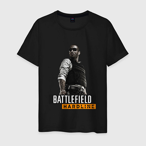 Мужская футболка Battlefield Hardline / Черный – фото 1