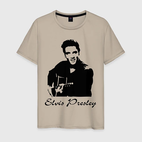 Мужская футболка Elvis Presley / Миндальный – фото 1