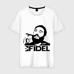 Футболка хлопковая мужская FIdel, цвет: белый