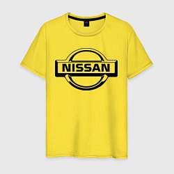 Футболка хлопковая мужская Nissan club, цвет: желтый