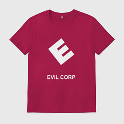 Футболка хлопковая мужская Evil corporation, цвет: маджента