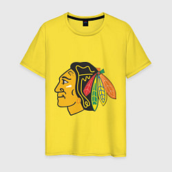 Футболка хлопковая мужская Chicago Blackhawks: Kane, цвет: желтый