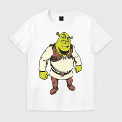 Футболка хлопковая мужская Shrek 3, цвет: белый