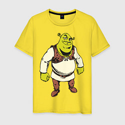 Футболка хлопковая мужская Shrek 3, цвет: желтый