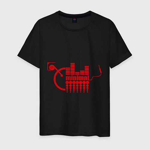 Мужская футболка Minimal Techno / Черный – фото 1