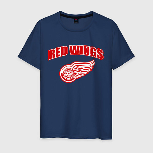 Мужская футболка Detroit Red Wings / Тёмно-синий – фото 1