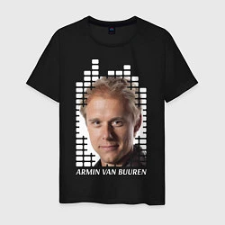Футболка хлопковая мужская EQ: Armin van Buuren, цвет: черный