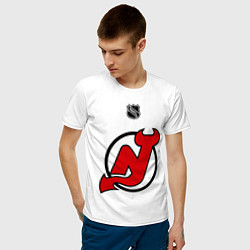 Футболка хлопковая мужская New Jersey Devils: Kovalchuk 17, цвет: белый — фото 2