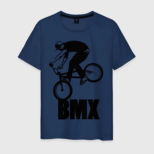 Мужская футболка BMX 3 / Тёмно-синий – фото 1