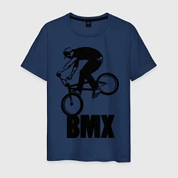 Футболка хлопковая мужская BMX 3, цвет: тёмно-синий