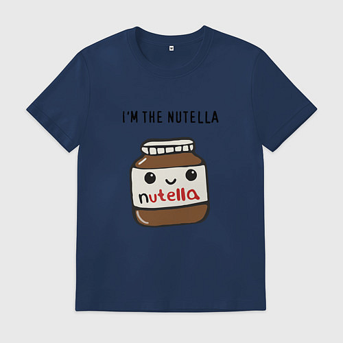 Мужская футболка Нутелла / Тёмно-синий – фото 1