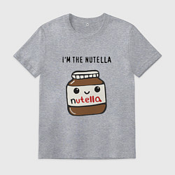 Футболка хлопковая мужская Нутелла, цвет: меланж