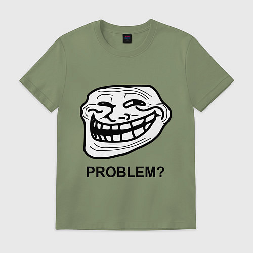 Мужская футболка Trollface. Problem? Проблемы? / Авокадо – фото 1