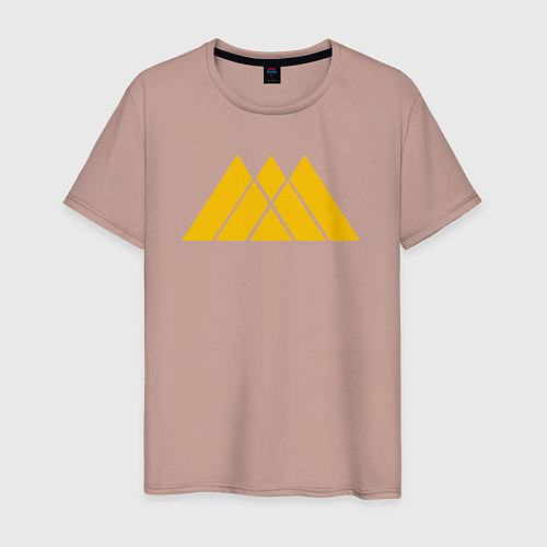 Мужская футболка Warlock Symbol / Пыльно-розовый – фото 1