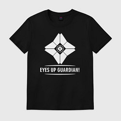 Футболка хлопковая мужская Eyes Up Guardian, цвет: черный