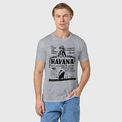 Футболка хлопковая мужская Havana Cuba, цвет: меланж — фото 2