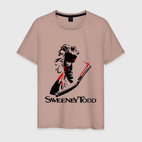 Мужская футболка Sweeney Todd / Пыльно-розовый – фото 1