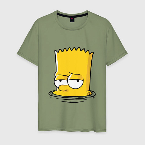 Мужская футболка Bart drowns / Авокадо – фото 1