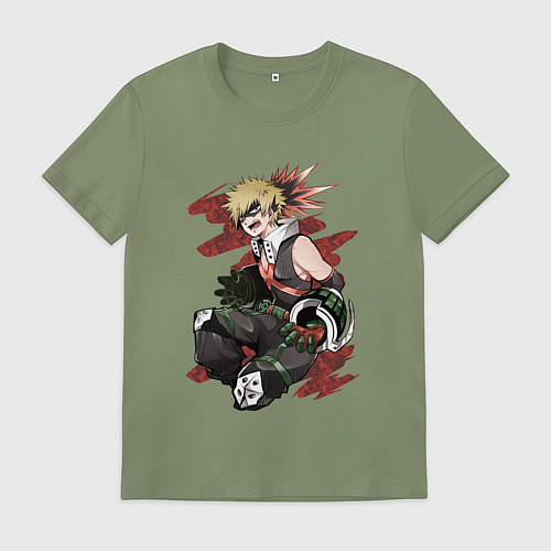 Мужская футболка Кацуки Бакугоу / Авокадо – фото 1