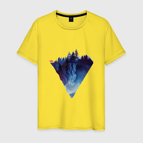 Мужская футболка Край леса / Желтый – фото 1