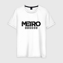 Футболка хлопковая мужская Metro Exodus, цвет: белый