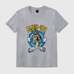 Футболка хлопковая мужская Blink-182: Fuck you, цвет: меланж