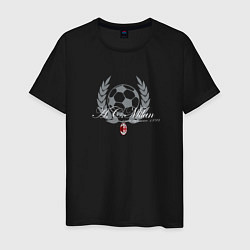 Футболка хлопковая мужская AC Milan - Since 1899 NEW 2022, цвет: черный