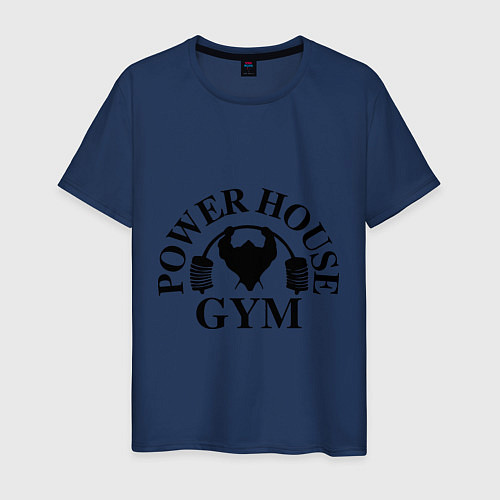 Мужская футболка Power House Gym / Тёмно-синий – фото 1