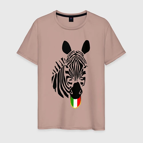 Мужская футболка Juventus Zebra / Пыльно-розовый – фото 1