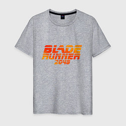 Футболка хлопковая мужская Blade Runner 2049, цвет: меланж