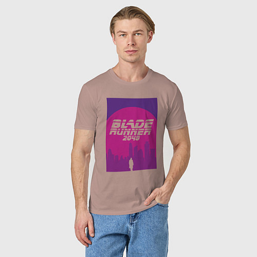 Мужская футболка Blade Runner 2049: Purple / Пыльно-розовый – фото 3