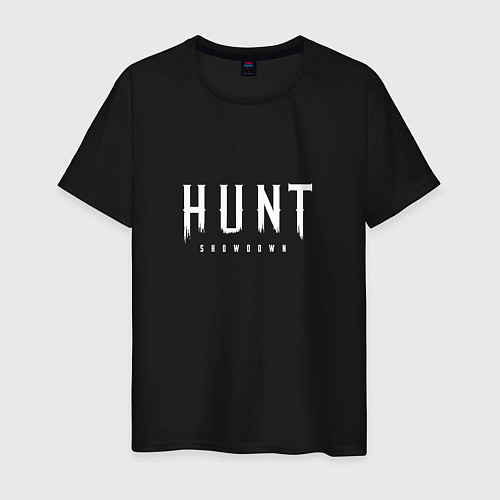 Мужская футболка Hunt: Showdown White Logo / Черный – фото 1