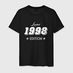 Футболка хлопковая мужская Limited Edition 1998, цвет: черный