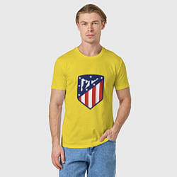 Футболка хлопковая мужская Atletico Madrid, цвет: желтый — фото 2