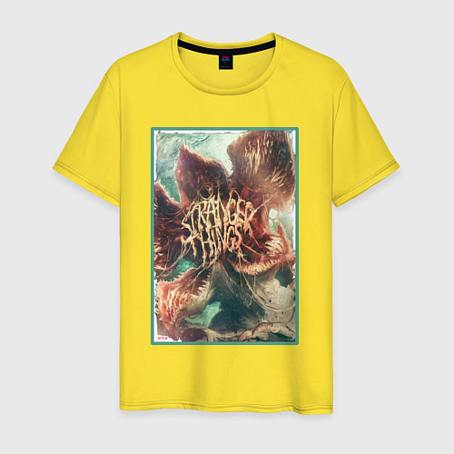 Мужская футболка Stranger Things: Monster Flower / Желтый – фото 1