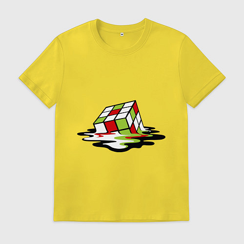 Мужская футболка Кубик рубика / Желтый – фото 1